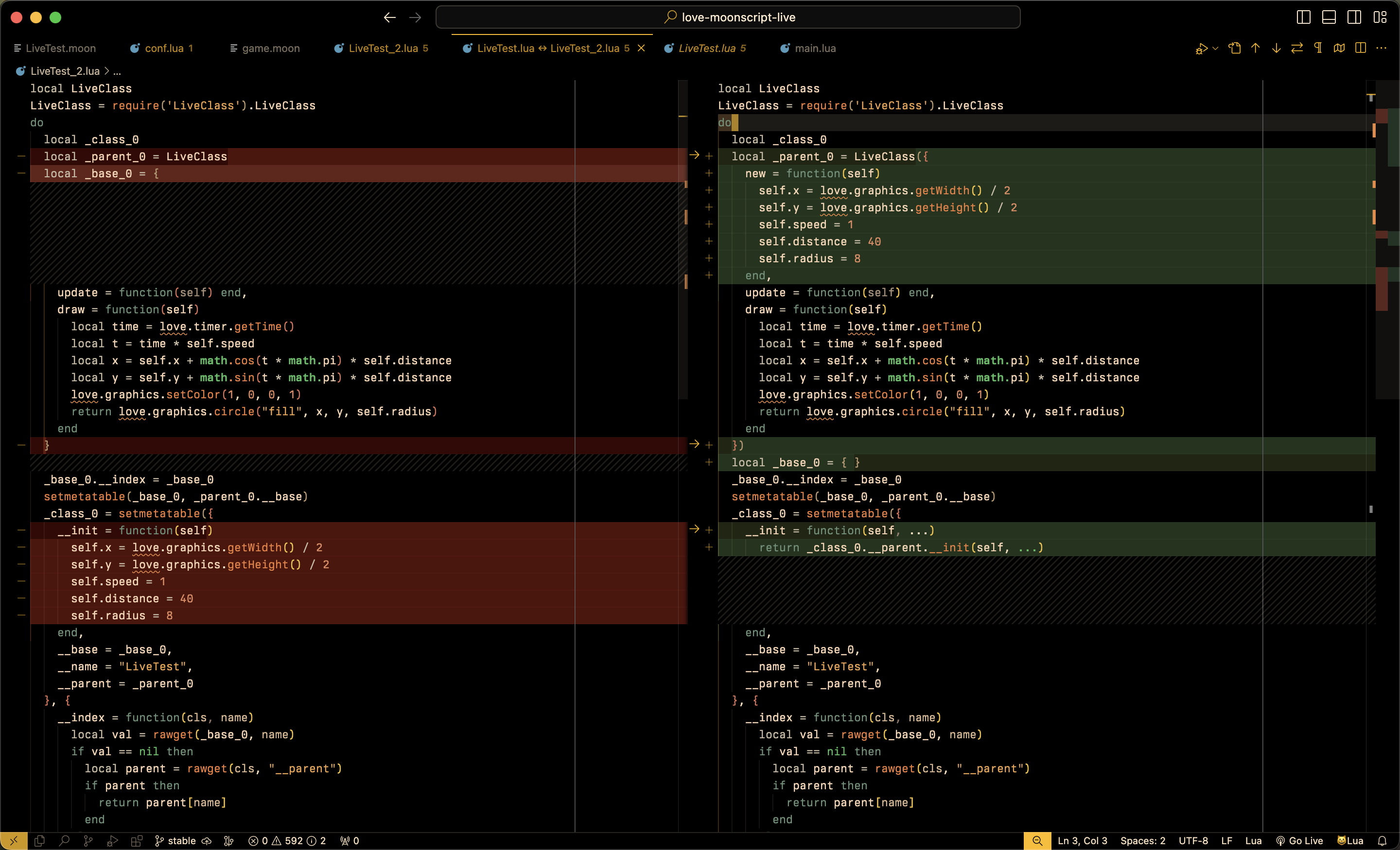 MoonScript code generation diff